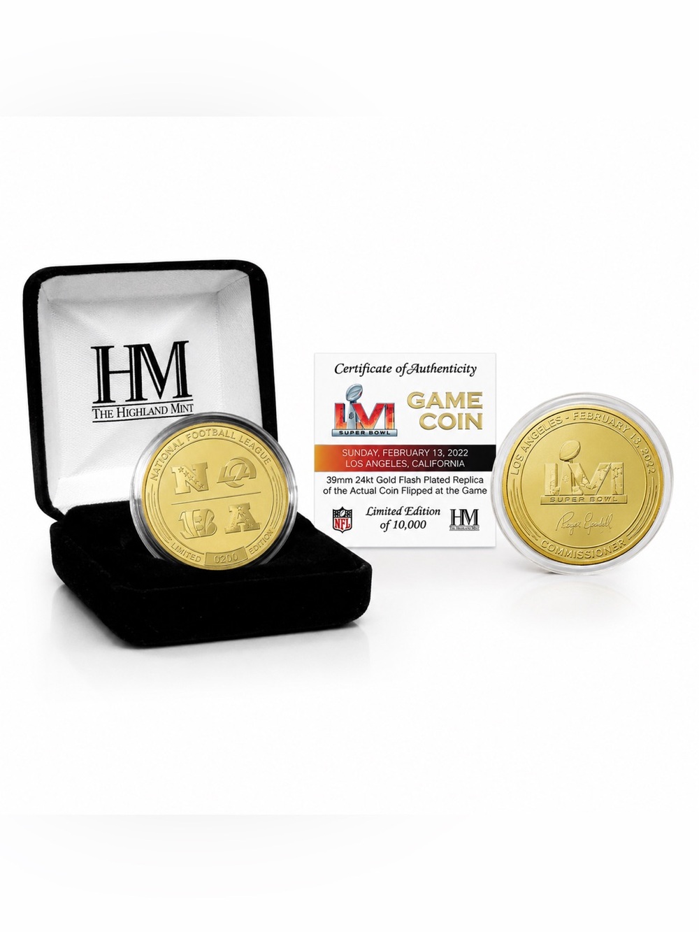 🏈 Super Bowl LVI Commemorative Game Coin – Limited Edition #0200 – Highland Mint